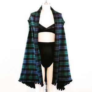Flannel Cape Vest
